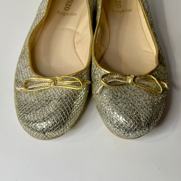 Enzo Angiolini Women’s Gold Flats Size 8 - Picture 3 of 6
